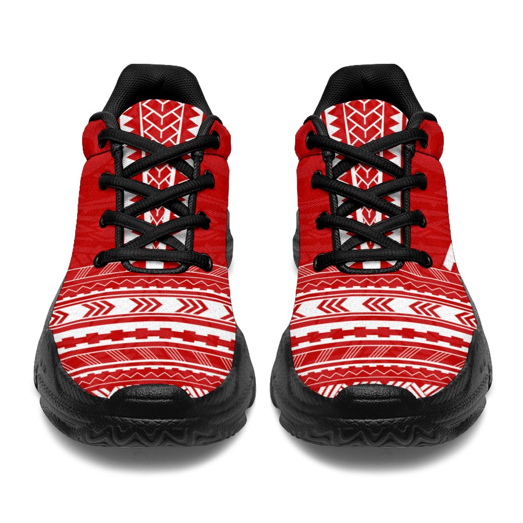Tonga Chunky Sneakers - Polynesian Chief Flag Version - Polynesian Pride