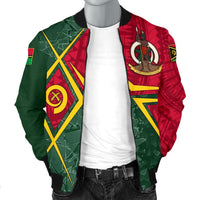 Vanuatu Men's Bomber Jacket - Vanuatu Legend - Polynesian Pride