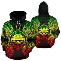 Federated States of Micronesian Polynesian ll Over Hoodie Map Reggae Unisex Reggae - Polynesian Pride