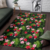 Tropical Flower Mix Rug - Polynesian Pride