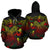 Vanuatu Polynesian Hoodie Turtle Hibiscus Reggae Unisex Reggae - Polynesian Pride