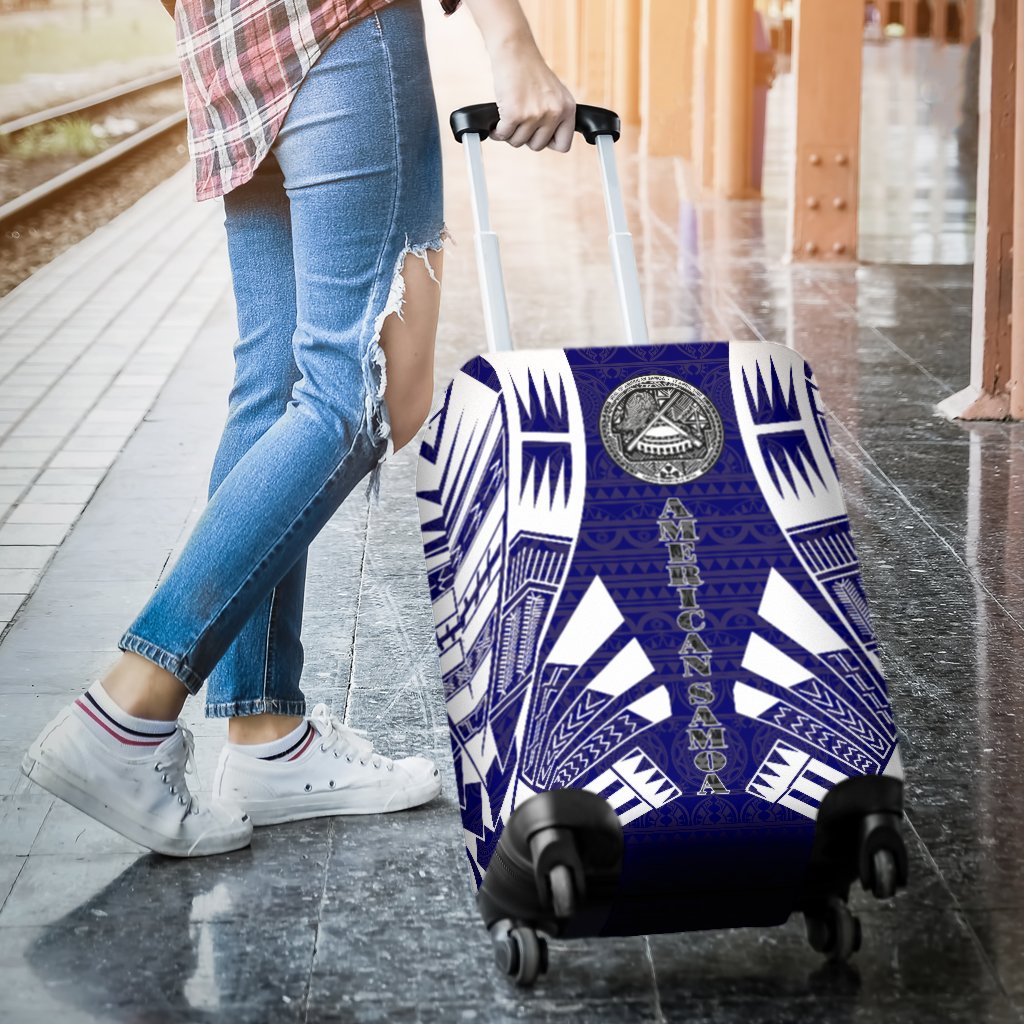 American Samoa Luggage Cover - Polynesian Tattoo Flag - Polynesian Pride