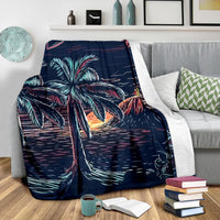 Hawaii Palm Premium Blanket - Polynesian Pride