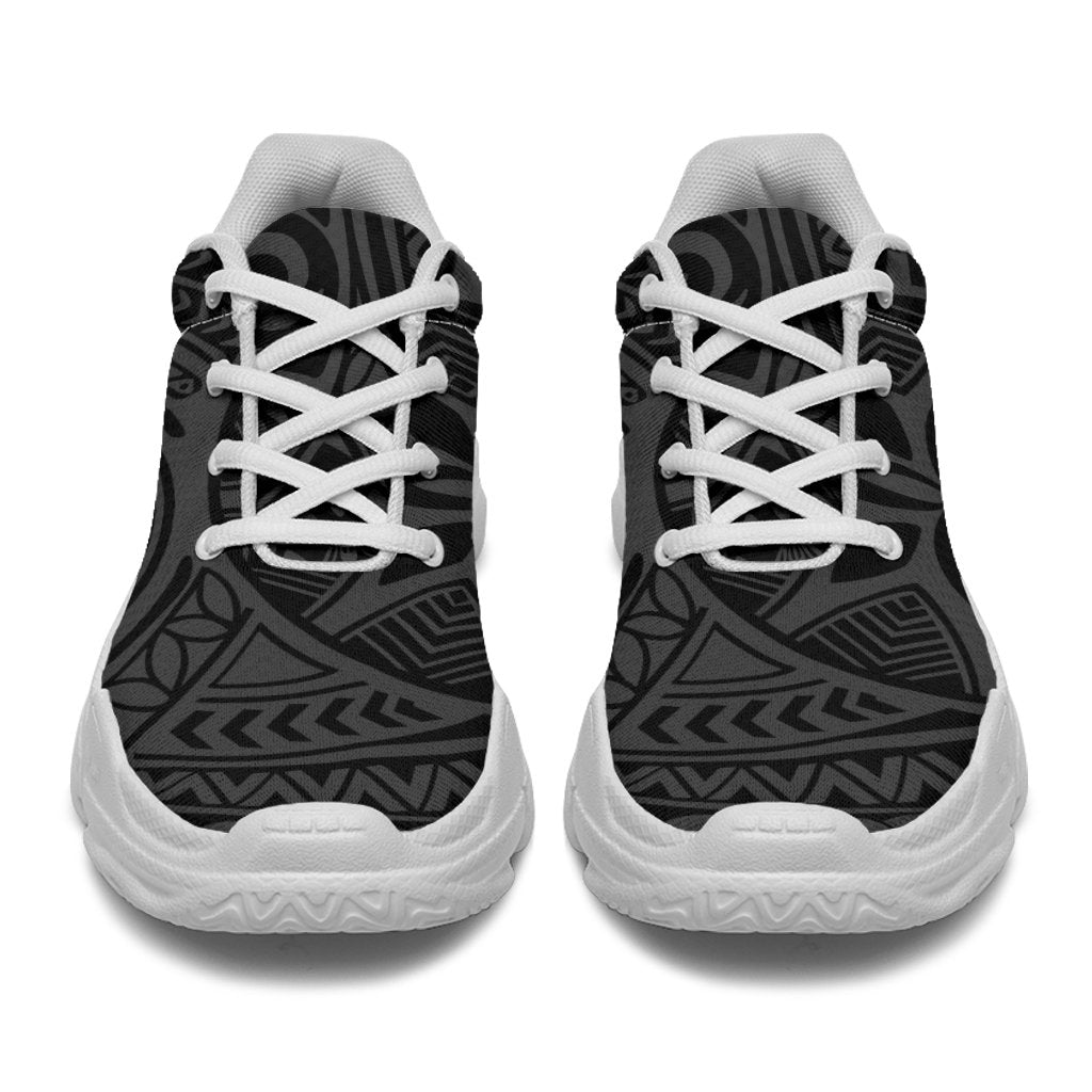 Polynesian Hawaiian Style Tribal Tattoo Gray Chunky Sneakers - Polynesian Pride