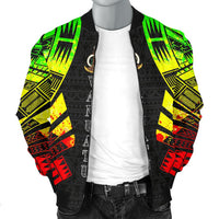 Vanuatu Men Bomber Jackets - Polynesian Tattoo Reggae - Polynesian Pride