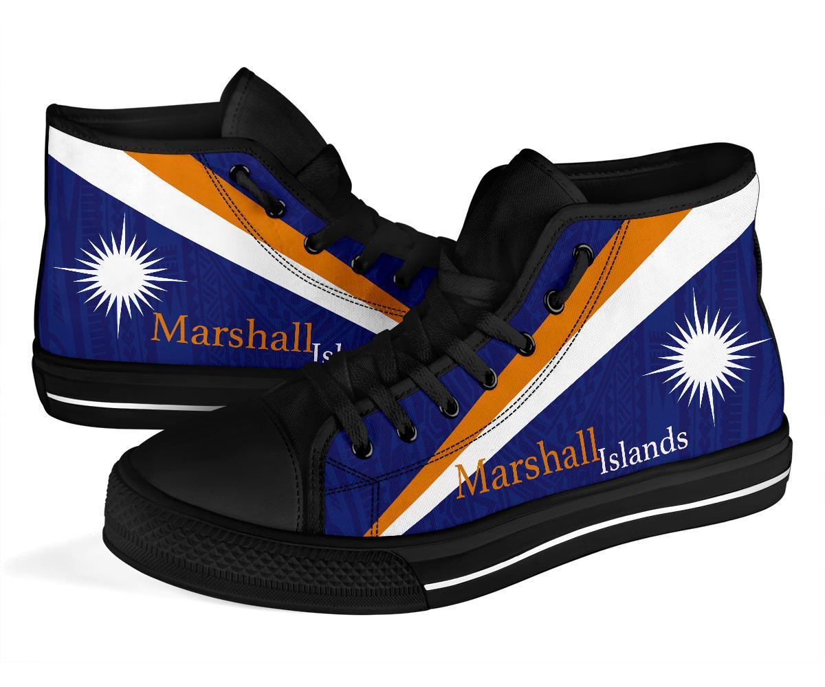 Marshall High Top Shoe - Flag With Patterns - Polynesian Pride
