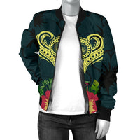 Polynesian Hawaii Bomber Jacket - Heart with - Polynesian Pride