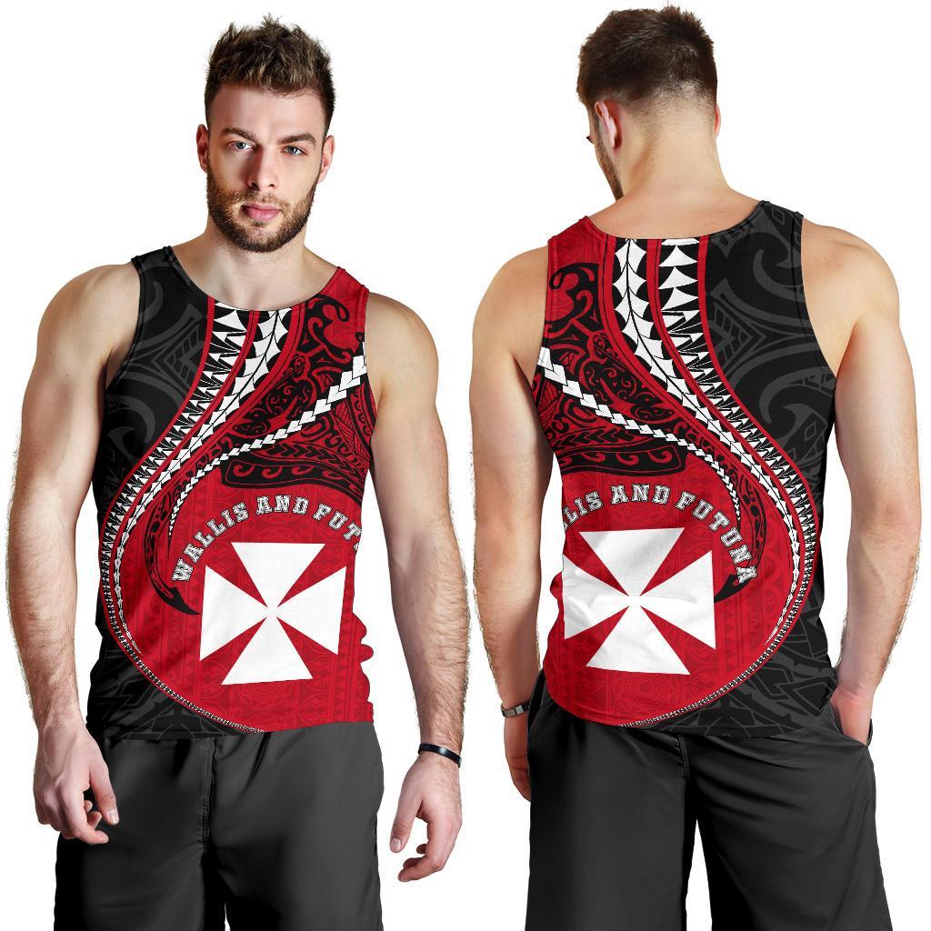 Wallis And Futuna Men's Tank Top Kanaloa Tatau Gen WF - Polynesian Pride