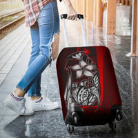 Chuuk Micronesian Luggage Covers Red - Turtle With Hook - Polynesian Pride