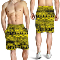 Polynesian Tattoo Tribal Yellow Men's Short - Polynesian Pride