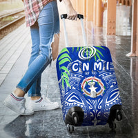 Northern Mariana Islands Rugby Luggage Covers Coconut Leaves - CNMI - Polynesian Pride