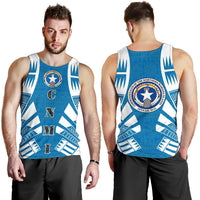 Northern Mariana Islands Men Tank Top - Polynesian Tattoo Flag - Polynesian Pride
