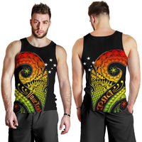 Papua New Guinea Personalised Men's Tank Top - PNG Bird And Polynesian Decorative Pattern - Polynesian Pride