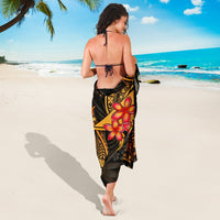 Tokelau Polynesian Sarong - Gold Plumeria - Polynesian Pride
