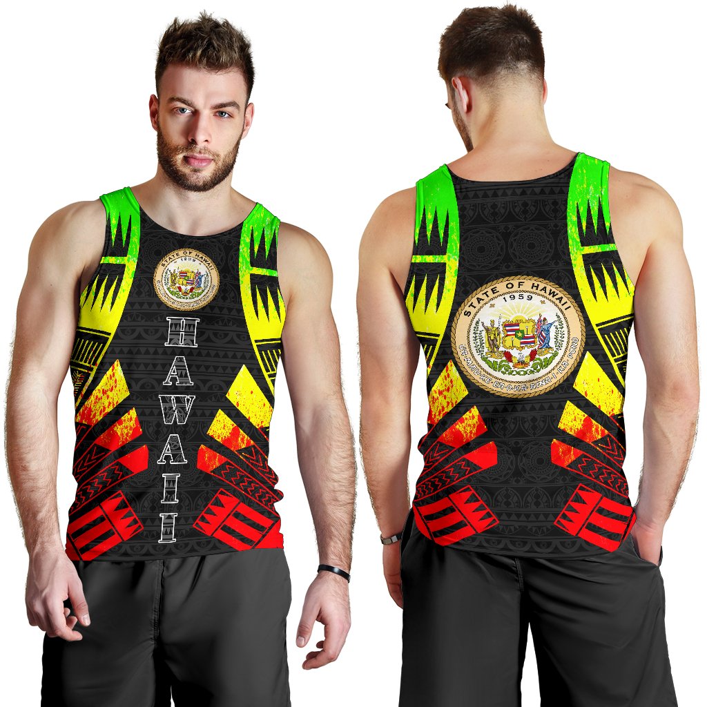 Hawaii Men Tank Top - Polynesian Tattoo Reggae - Polynesian Pride