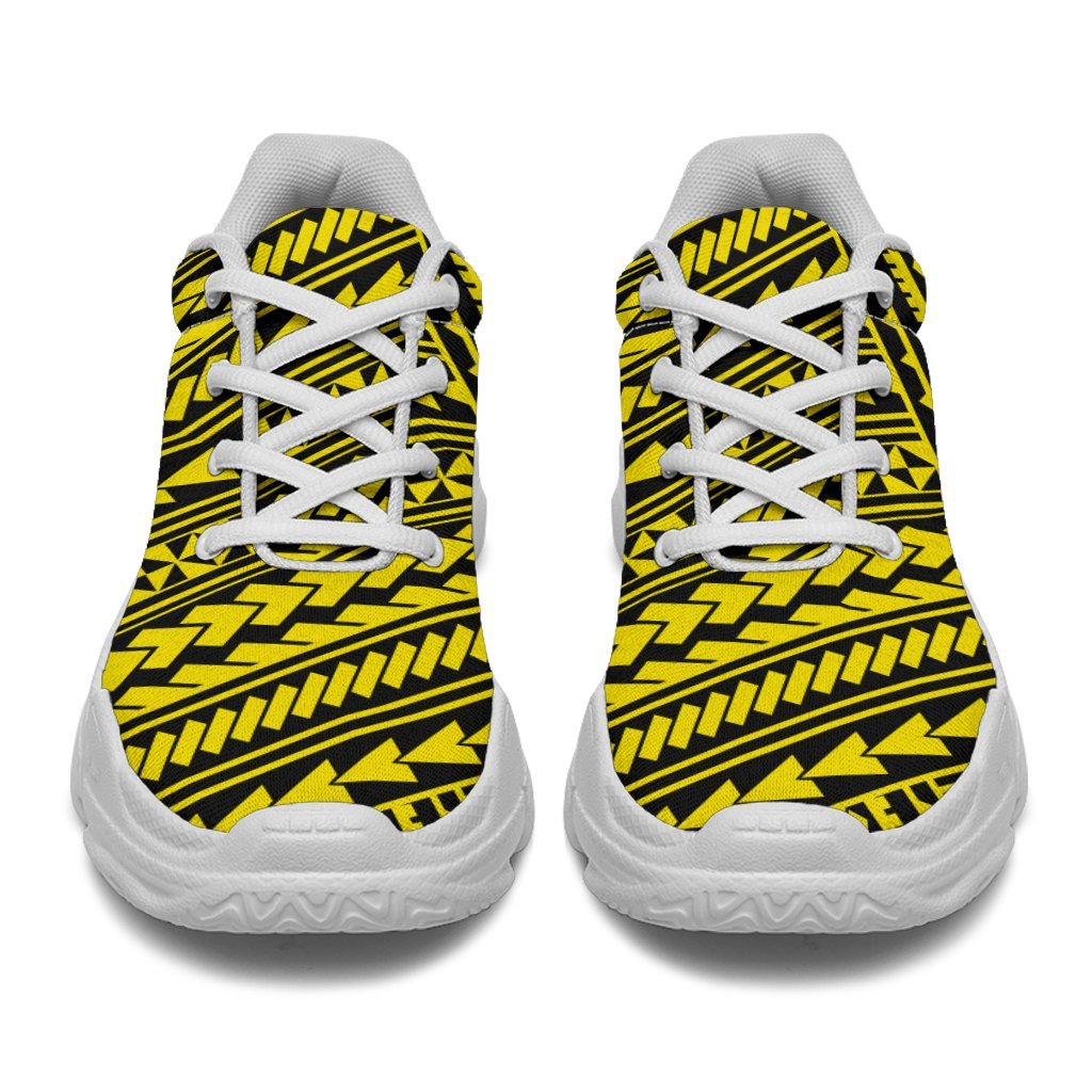 Polynesian Nation Yellow Chunky Sneakers - Polynesian Pride