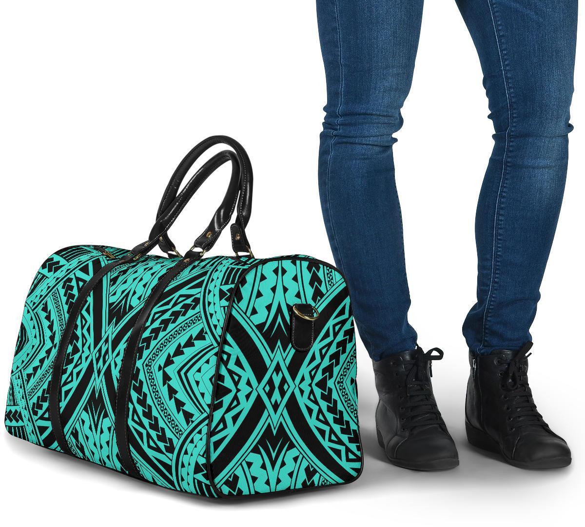 Polynesian Tradition Turquoise Hawaii Travel Bag - Polynesian Pride