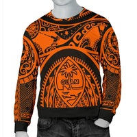 Polynesian men's sweaters - Guam Flag, Seal with Maui Moana Tattoo - Polynesian Pride