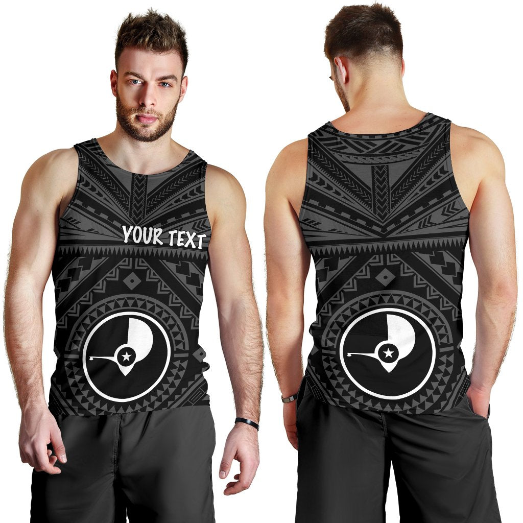 Yap Personalised Men's Tank Top - Yap Seal With Polynesian Tattoo Style - Polynesian Pride
