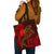 Papua New Guinea Tote Bags - Red Shark Polynesian Tattoo Tote Bag One Size Red - Polynesian Pride