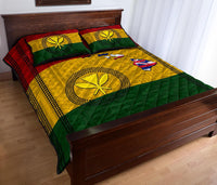 Hawaii Kanaka Flag Polynesian Quilt Bed Set - Polynesian Pride