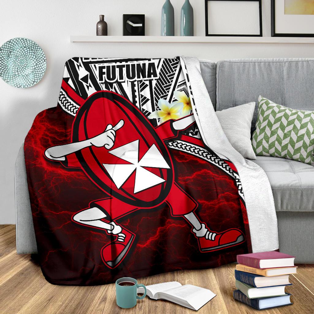 Dab Trend Style Rugby Premium Blanket Wallis and Futuna - Polynesian Pride
