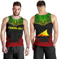 Tokelau Men's Tank Top - Polynesian Chief Reggae Version - Polynesian Pride