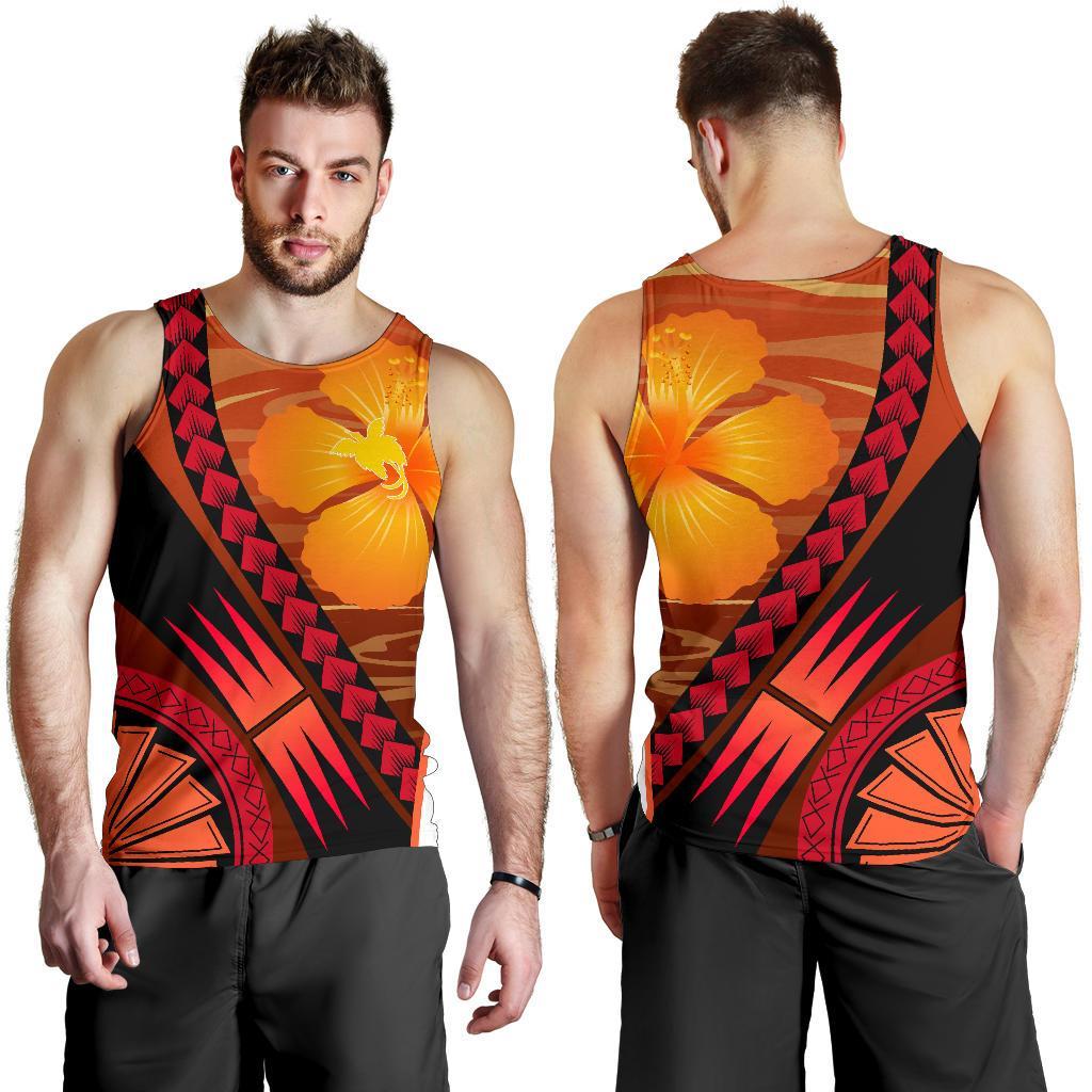 Papua New Guinea Polynesian Men Tank Top - Sport Style - Polynesian Pride