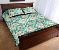 Hawaii Quilt Bed Set Tropical Blue AH - Polynesian Pride