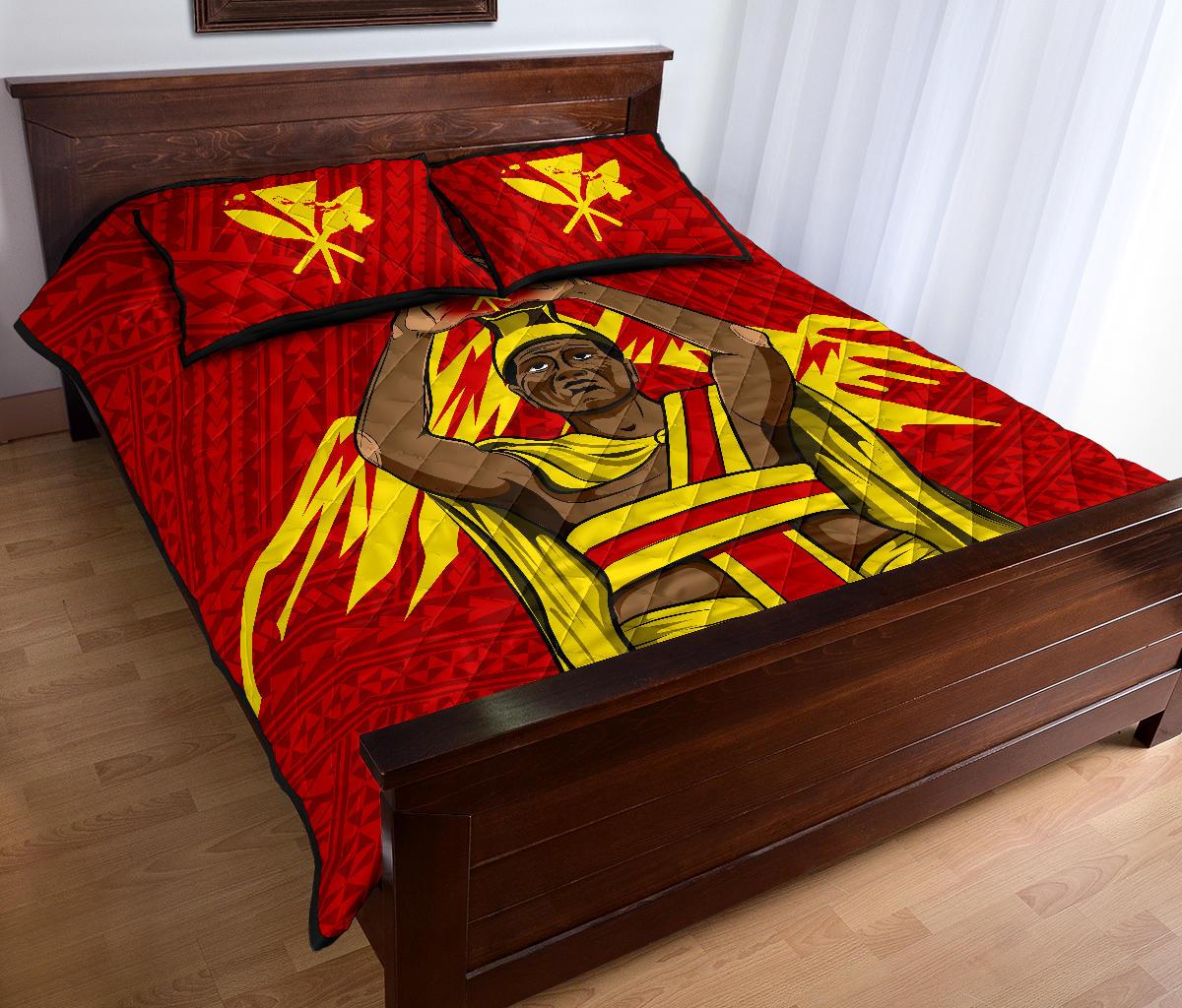 Hawaii Quilt Bed Set - King Mauna Kea - Polynesian Pride