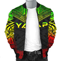 Yap Polynesian Chief Men's Bomber Jacket - Reggae Version - Polynesian Pride