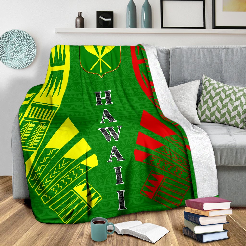 Hawaii Premium Blanket - Polynesian Kanaka Maoli Tattoo Style - Polynesian Pride