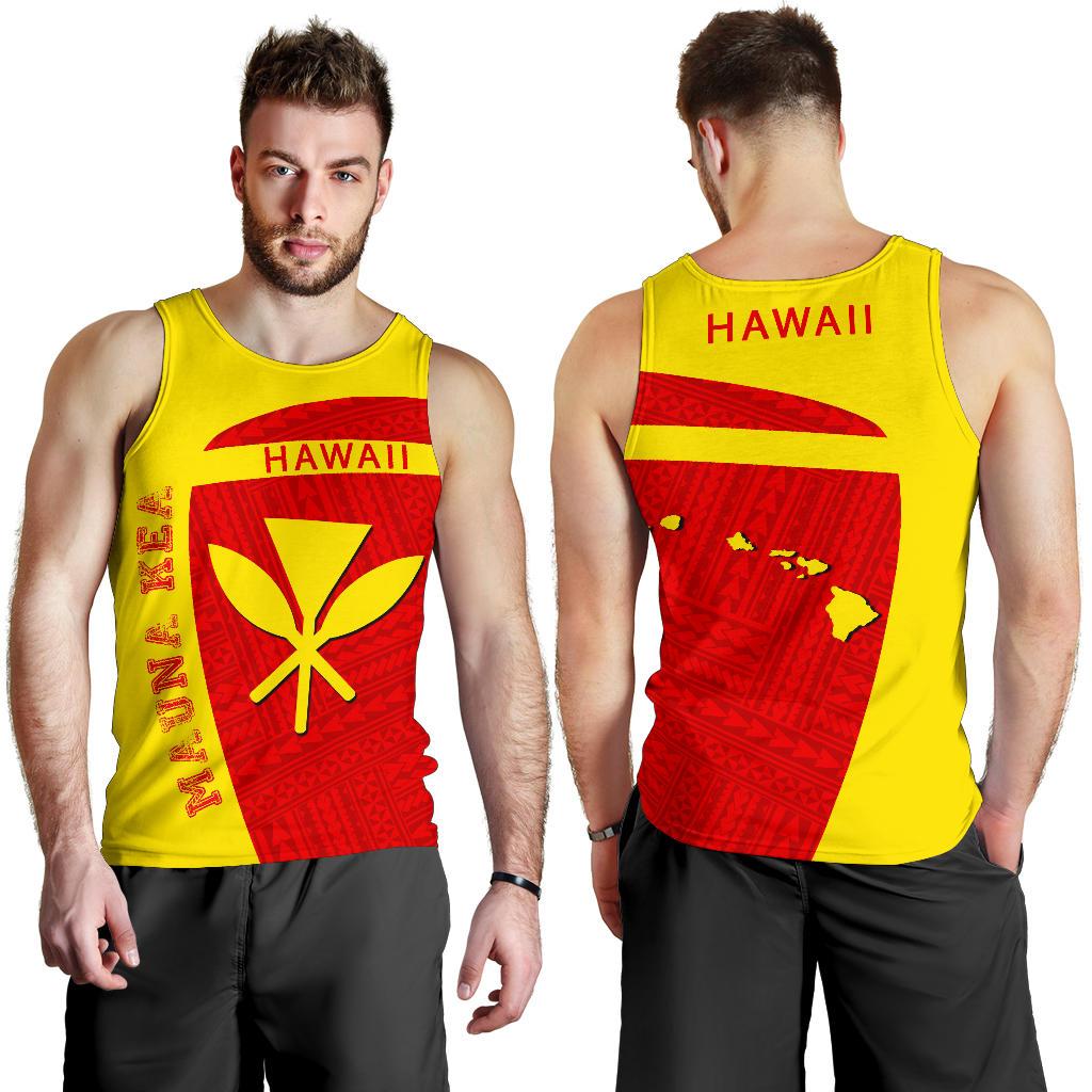 Hawaii Kanaka Polynesian Mauna Kea Sport Men's Tank Top - Premium Style - Polynesian Pride