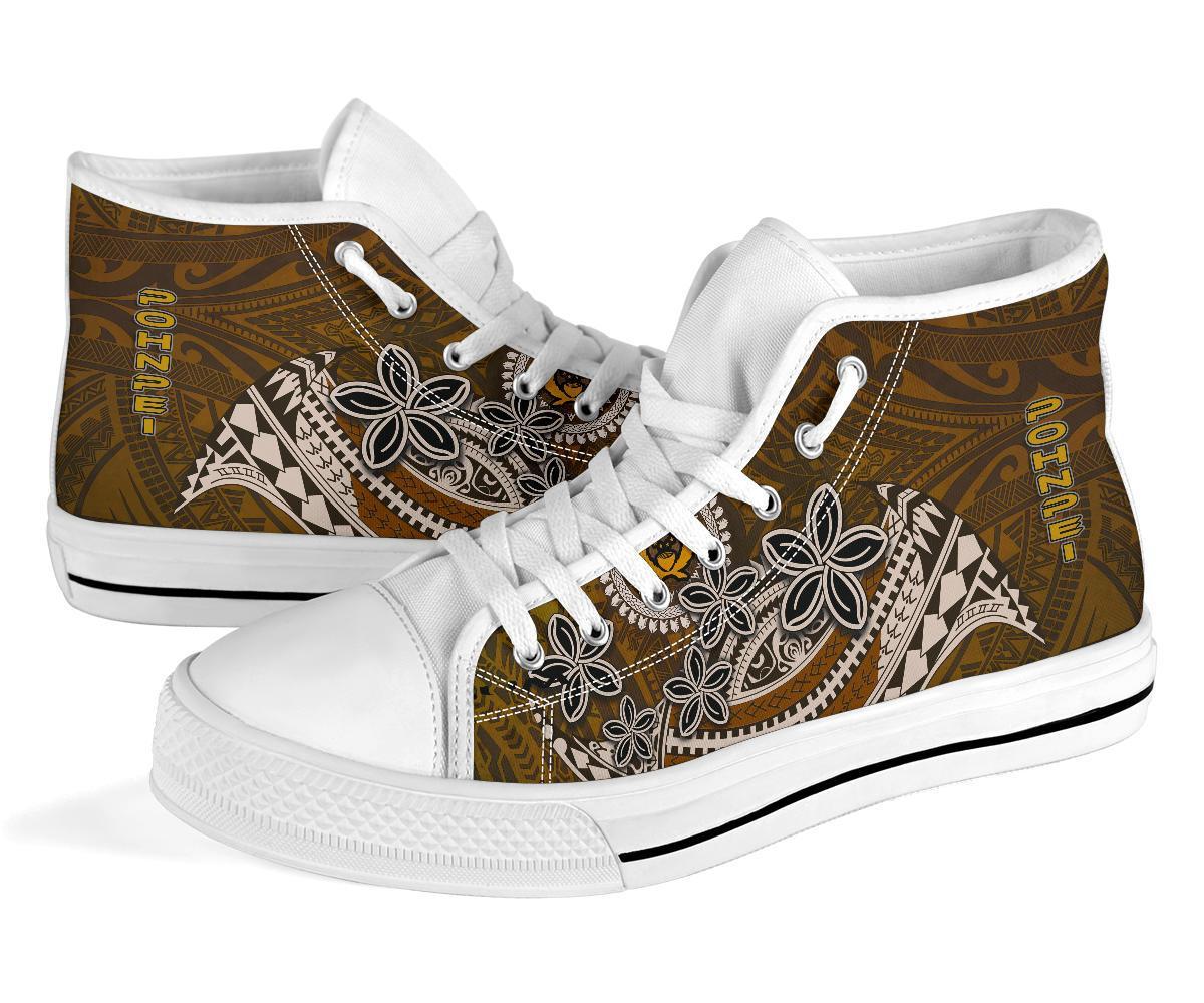 Pohnpei High Top Shoes - Polynesian Boar Tusk - Polynesian Pride