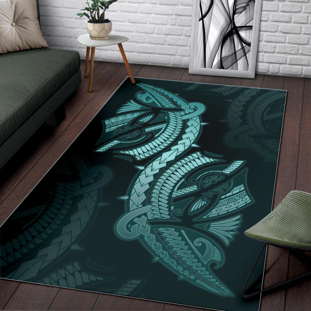 Polynesian Area Rug Turquoise - Polynesian Pride
