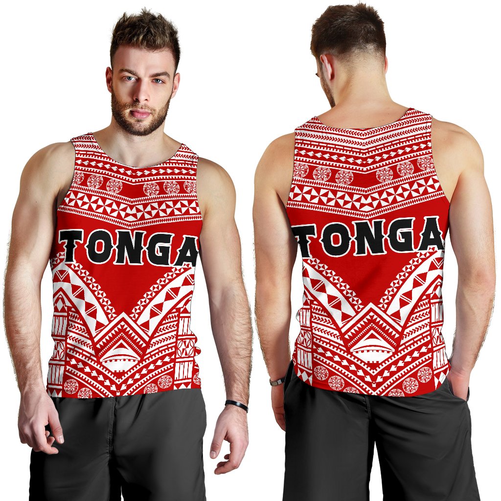 Tonga Polynesian Tribal Pattern Men's Tank Top - Polynesian Pride