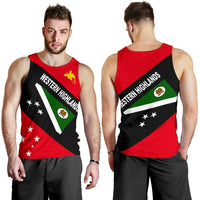 Papua New Guinea Men's Tank Top - Western Highlands Province - Polynesian Pride