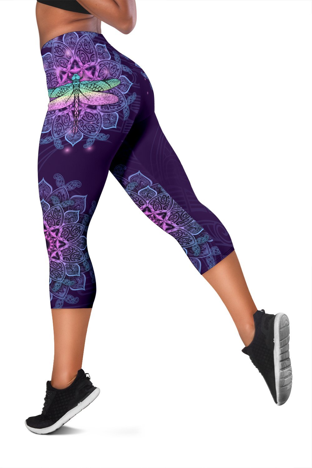Maori Mandala Dragonfly Women Capris - Polynesian Pride