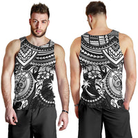 Chuuk Polynesian Men's Tank Top - White Turtle - Polynesian Pride
