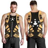 Austral Islands Men Tank Top - Polynesian Tattoo Gold - Polynesian Pride