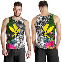 Hawaii Men Tank Top - Turtle Plumeria Banana Leaf - Polynesian Pride