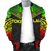 Tokelau Polynesian Chief Men's Bomber Jacket - Reggae Version - Polynesian Pride