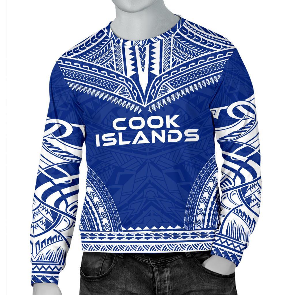 Cook Islands Sweater - Polynesian Chief Flag Version - Polynesian Pride