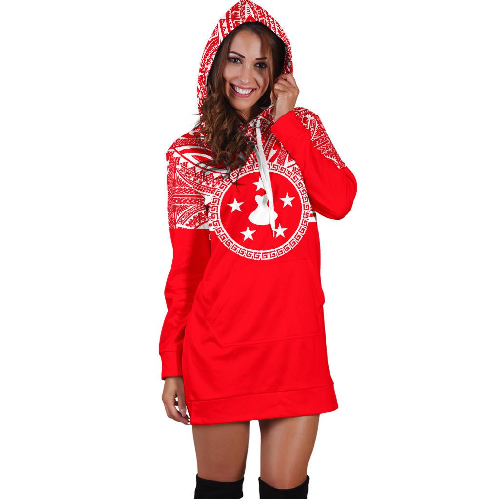 Austral Islands Women Hoodie Dress - Austral Islands Coat Of Arms Polynesian Flag Color - Polynesian Pride