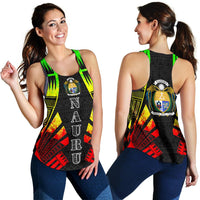 Nauru Women Racerback Tank - Polynesian Tattoo Reggae - Polynesian Pride