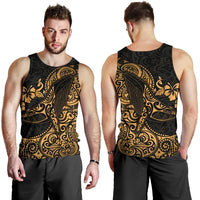 Polynesian Hawaii Men's Tank Top - Polynesian Golden Humpback Whale - Polynesian Pride