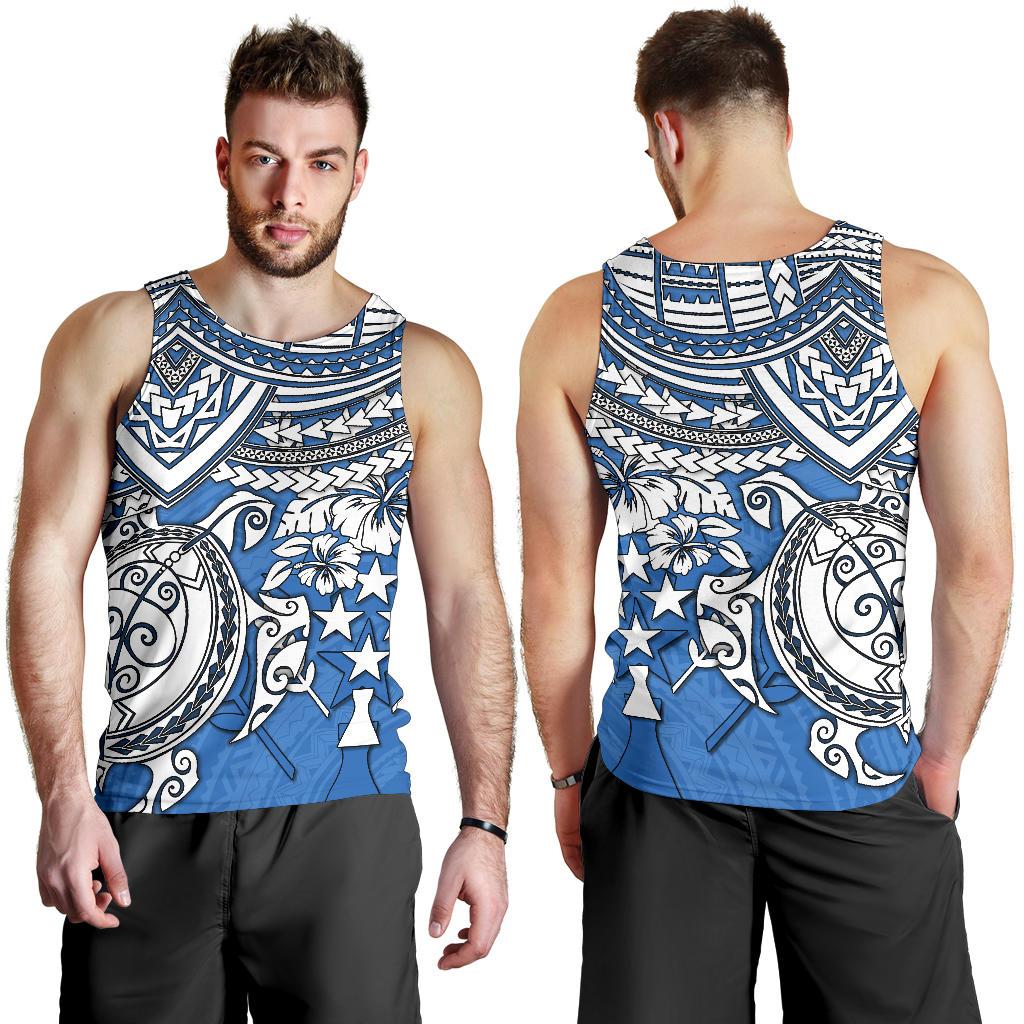 Kosrae Polynesian Tank Top (Men) - Polynesian Turtle - Polynesian Pride
