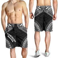 American Samoa Men's Shorts - Polynesian Chief Black Version - Polynesian Pride