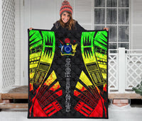 Cook Islands Premium Quilt - Cook Islands Polynesian Reggae Tattoo - Polynesian Pride