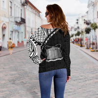 Tokelau Custom Personalised Women's Off Shoulder Sweater - Curve Style - Polynesian Pride